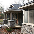 architect designed cottage - lake of bays muskoka - entry porch