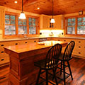 architect designed cottage - lake of bays muskoka - kitchen & island