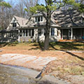 architect designed lakefront home - muskoka - lakeside at beach