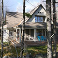architect designed lakefront home - muskoka - side facing lake